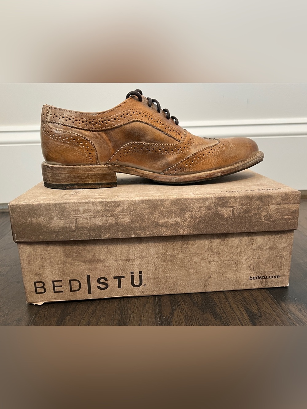 New - Bed Stu Women’s Tan Lita Channing Oxford Shoes - Cobbler Series - size 9